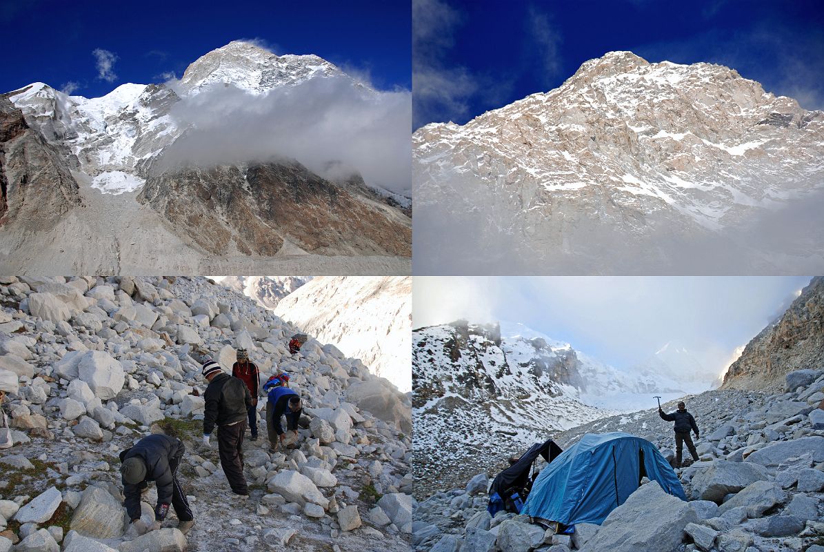 8 7 Makalu From Barun Glacier Trail To Makalu Sandy Camp, Palde Creating Camp Near Makalu Sandy Camp